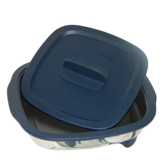 Tupperware MicroPro Grill for Microwave Pot Cooker Grill Blue Silver - Picture 3 of 14